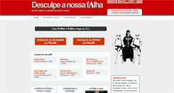 Desktop Screenshot of desculpeanossafalha.com.br
